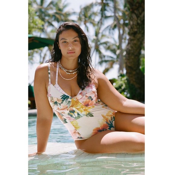 ✨HP✨Anthropologie Maeve Yvette Strappy One-Piece Swimsuit NWOT - Picture 4 of 8